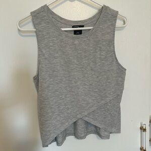 Gypsy Warrior Tell Tale Cross Front Grey Tank, L